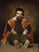 Diego Velazquez, A Dwarf Sitting on the Floor (Don Sebastian de Morra) (df01)